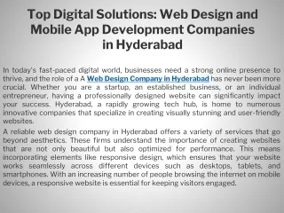 top digital solutions web design and mobile