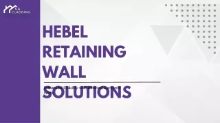 Hebel Retaining Wall