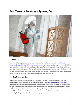 Best Termite Treatment