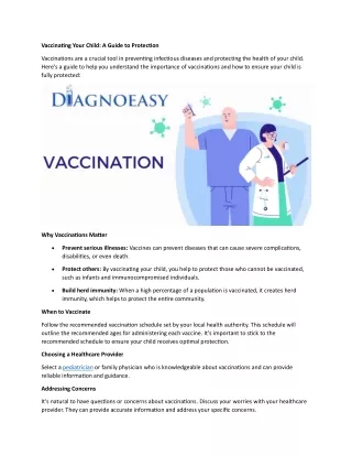 Vaccinating Your Child A Guide to Protection