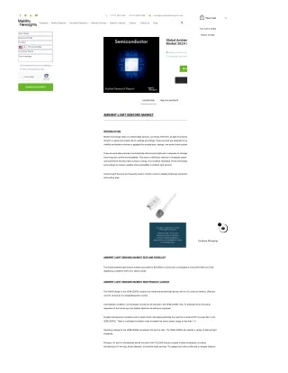 Ambient Light Sensors Market Forecast 2024-2030: Key Factors Fueling Growth Acro