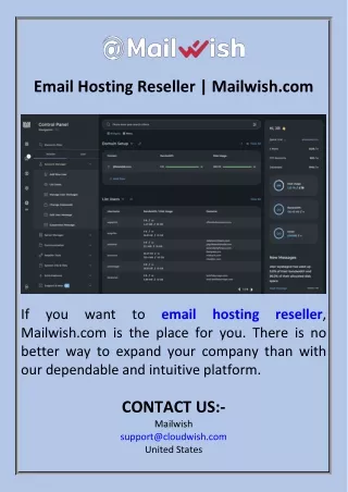 Email Hosting Reseller  Mailwish.com
