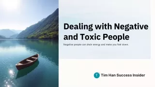 Protecting Your Energy: Tim Han’s Insights on Managing Toxic Influences
