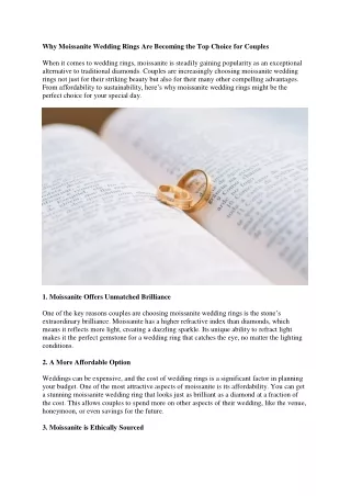 Celebrate Love with Stunning Moissanite Wedding Rings