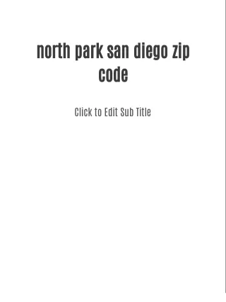 north park san diego zip code