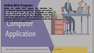 online bca program obtain an online bca degree