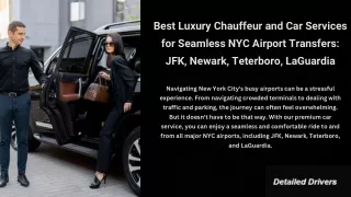 Ride in Luxury: Top-Tier Car Service to JFK Airport