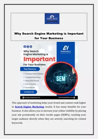 Maximize Your Reach: Effective Search Engine Marketing Techniques