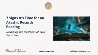 7 Signs It’s Time for an Akashic Records