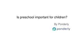 Is preschool important for children_