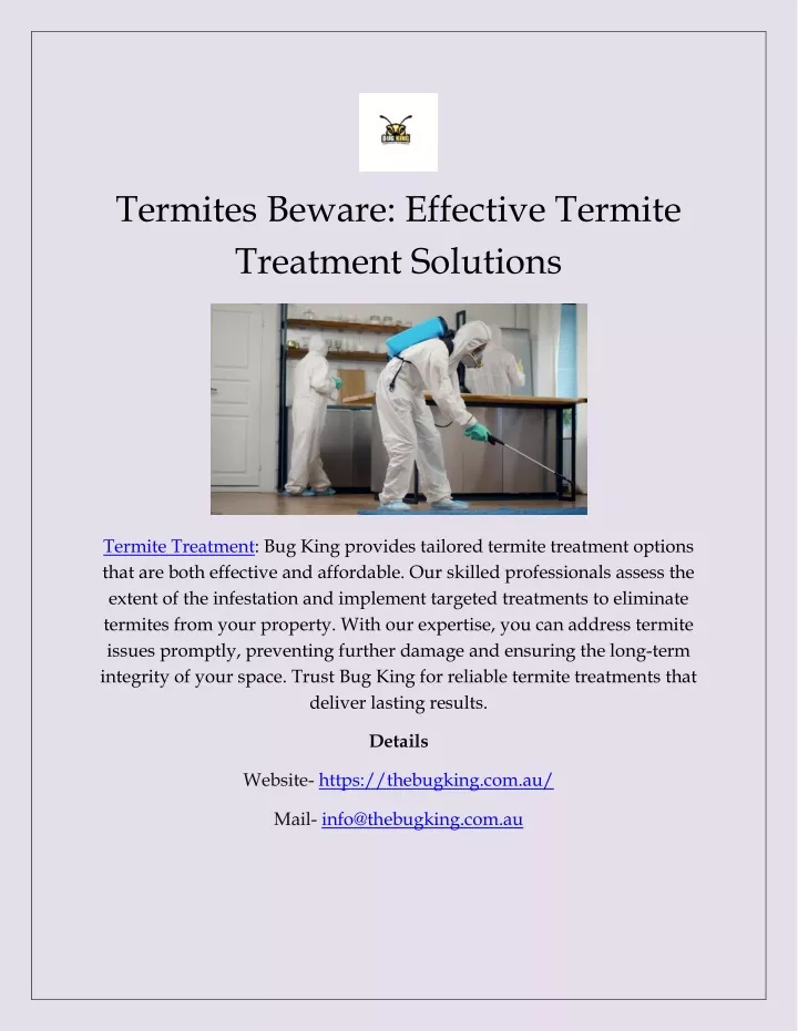 termites beware effective termite treatment