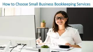 How to Choose Small Business Bookkeeping Services