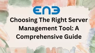 choosing the right server management tool