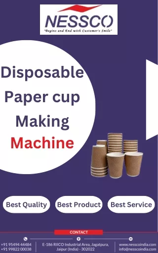 High-Speed Disposable Paper Cup Making Machines