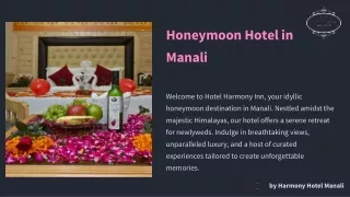 Honeymoon Hotel in Manali