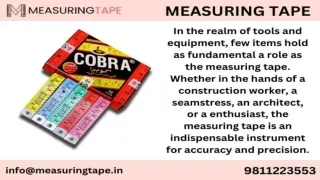 Measuring Tape Manufacturer In India