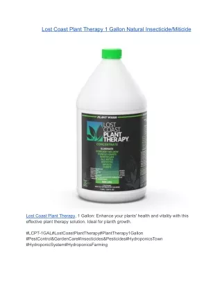 Lost Coast Plant Therapy 1 Gallon Natural Insecticide/Miticide