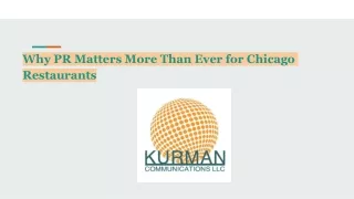 Why PR Matters More Than Ever for Chicago Restaurants