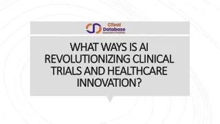 what ways is ai revolutionizing clinical trials and healthcare innovation