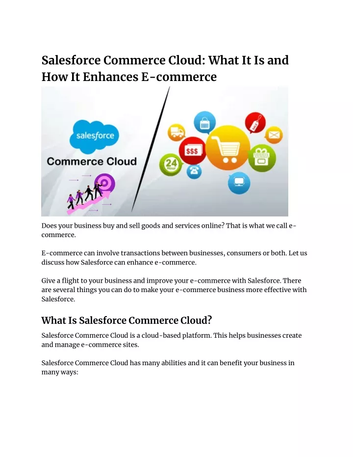 salesforce commerce cloud what