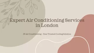 JP Air Conditioning - Expert Air Conditioning Services in London