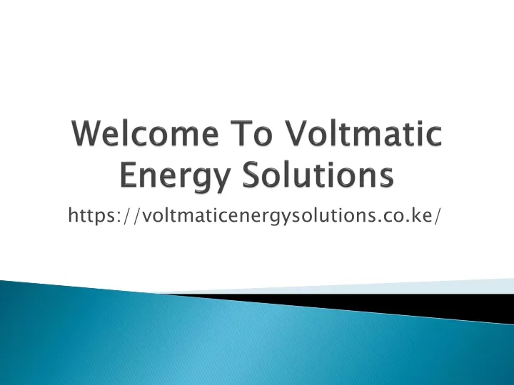 welcome to voltmatic energy solutions