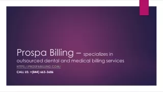 Prospa Billing – specializes in outsourced dental billing PDF