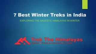Best Winter Treks in India