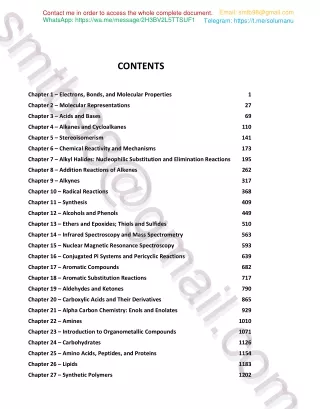 Solution Manual Organic Chemistry 4th Edition by David Klein