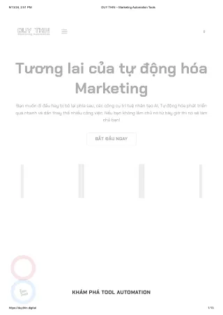 DUY THIN – Marketing Automation Tools
