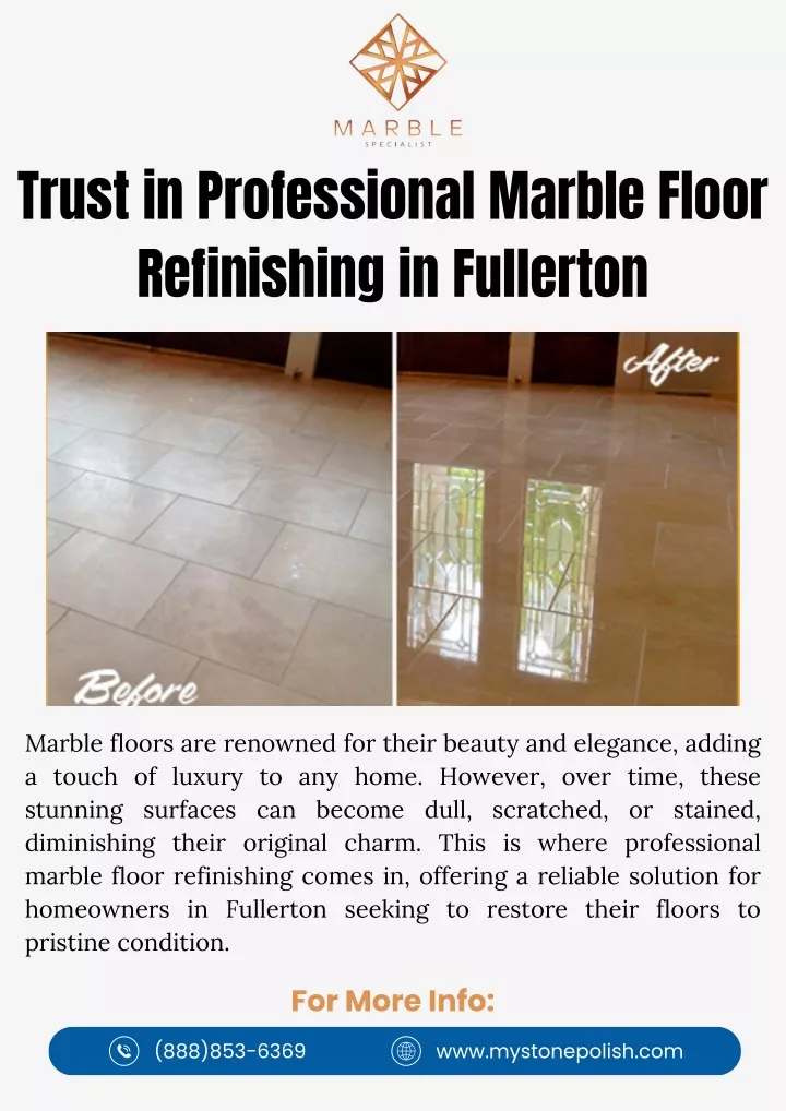 trust in professional marble floor refinishing