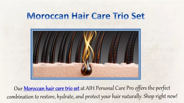 moroccan hair care trio set