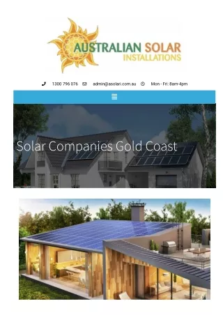 Solar panels gold coast