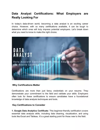 Data Analyst Certifications_ What Employers are Really Looking For