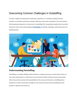 Overcoming Common Challenges in Outstaffing