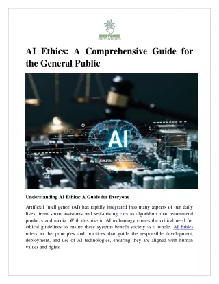 AI Ethics  A Comprehensive Guide for the General Public