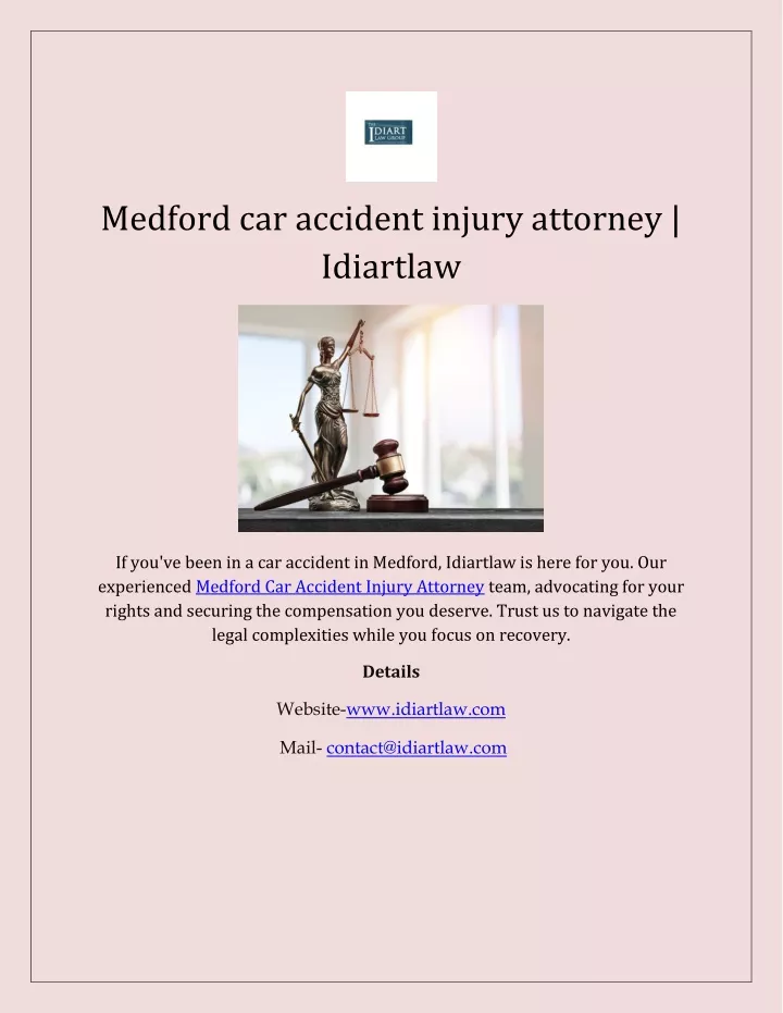 medford car accident injury attorney idiartlaw