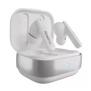 White Colour Bluetooth Wireless Earbuds | ACwO