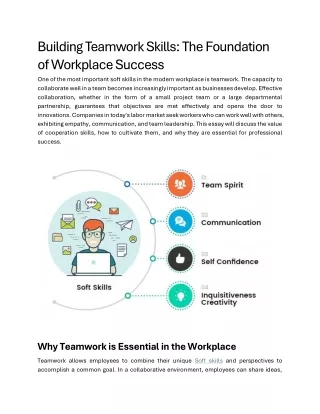 building teamwork skills the foundation