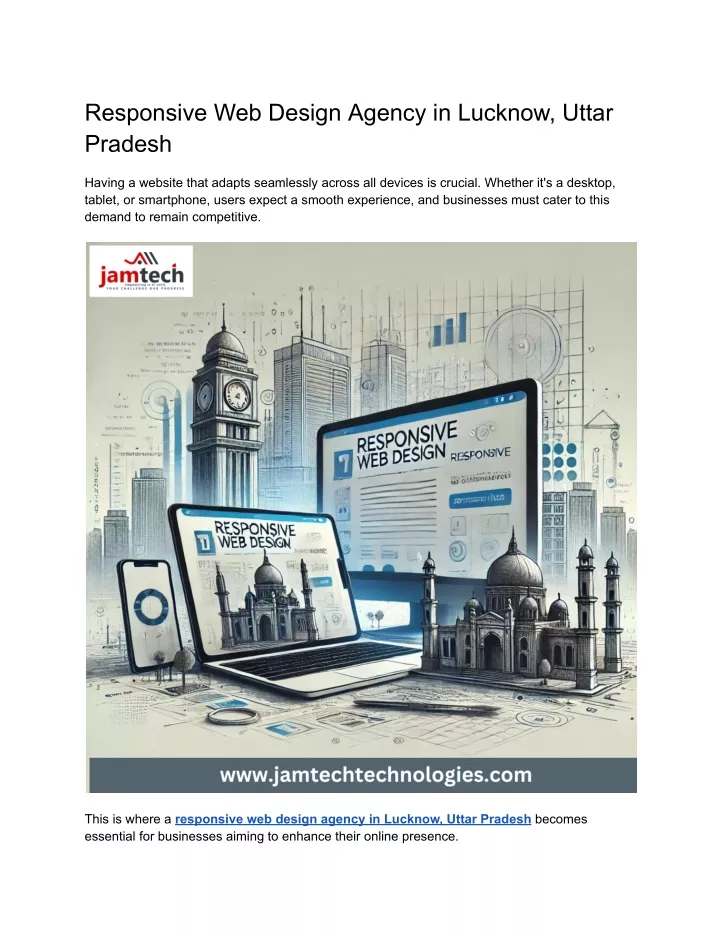 responsive web design agency in lucknow uttar