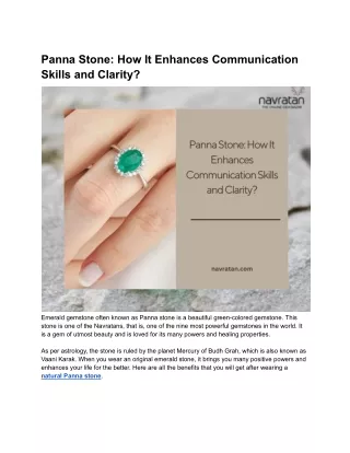 Panna Stone_ How It Enhances Communication Skills and Clarity