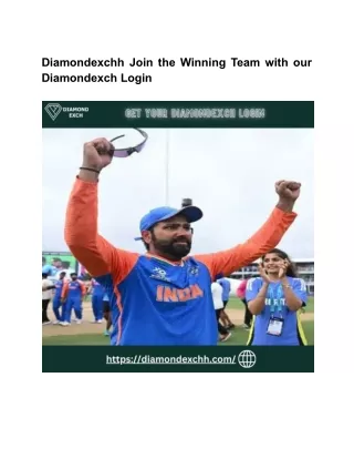 Diamondexchh Join the Winning Team with our Diamondexch Login