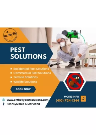 Free From Pest With On the Fly Pest Solutions in Pikesville and Ellicott, MD.