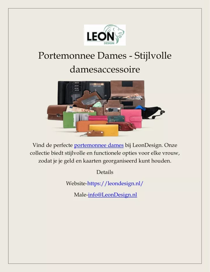 portemonnee dames stijlvolle damesaccessoire