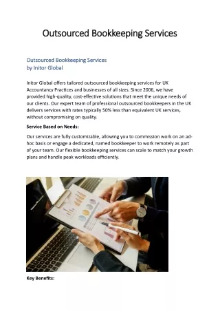 Outsourced Bookkeeping Services