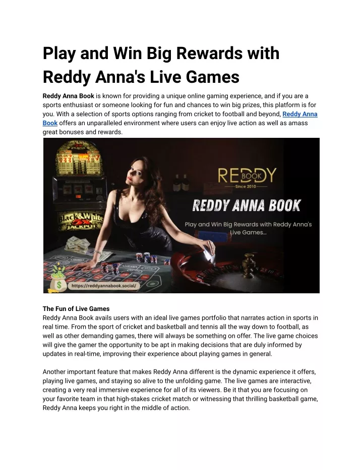 play and win big rewards with reddy anna s live