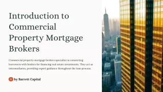 Expert Commercial Property Mortgage Broker Services