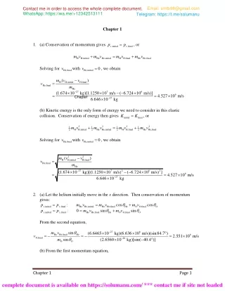 Solution Manual Modern Physics 4th Edition by Kenneth Krane