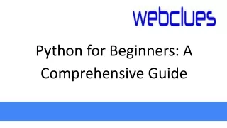 python for beginners a comprehensive guide