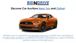 Bid and Win: Online Car & Auto Auctions